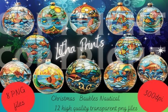 Download Stained Glass Christmas Baubles 1 - Christmas baubles Collection