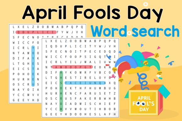 Download April Fool's Day Word Search Puzzles Kdp - April fool Collection