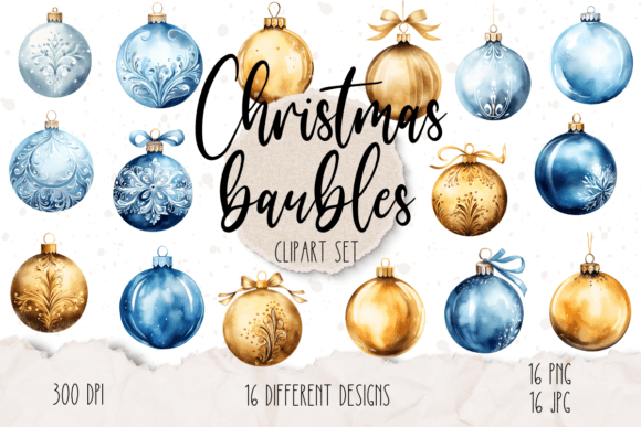 Download Christmas Baubles Clipart Set - Christmas baubles Collection